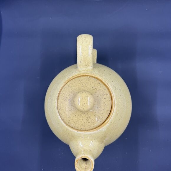 Pier 1 Teapot Teacup 3 Piece Stoneware Set for One Tea Pot & Tea Cup Set gold - Picture 5 of 11